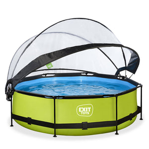 EXIT Lime Pool 305x76 with filter pump and dome - Green