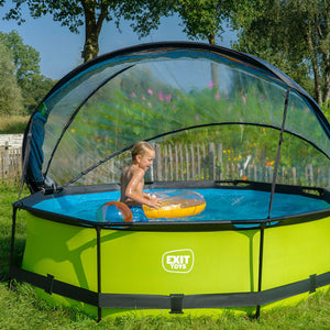 EXIT Lime Pool 305x76 with Filter Pump and Dome - Green