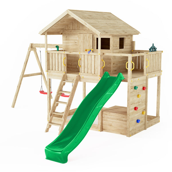 Sunshine Wooden House with Slide