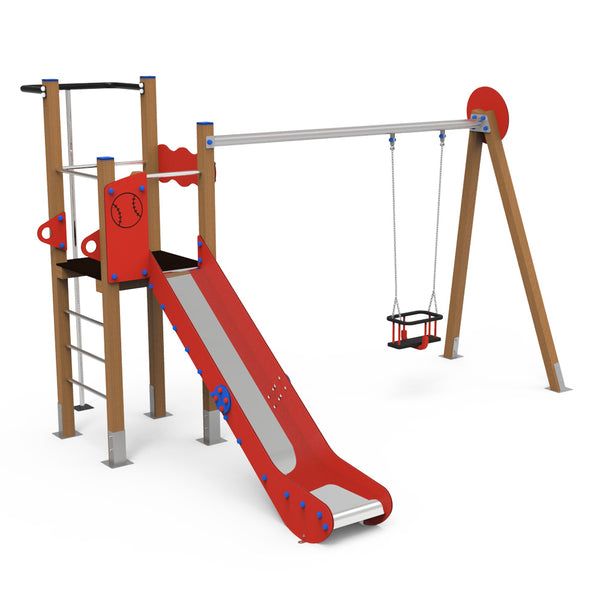 Sport 2 playground with Baby swing for public use