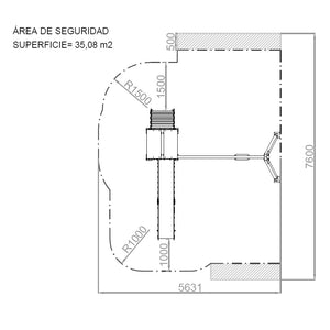 Parque Infantil Classic 4 con columpio uso público