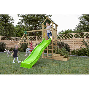 Green Space playground with planters