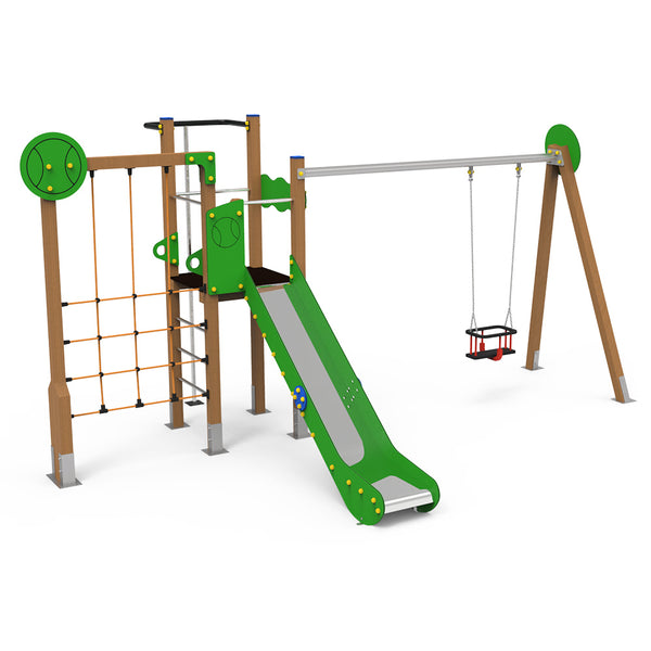 Sport 4 playground with Baby swing for public use