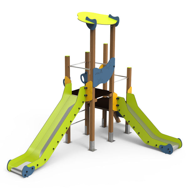 Lima 9 playground with 2 Slides for public use