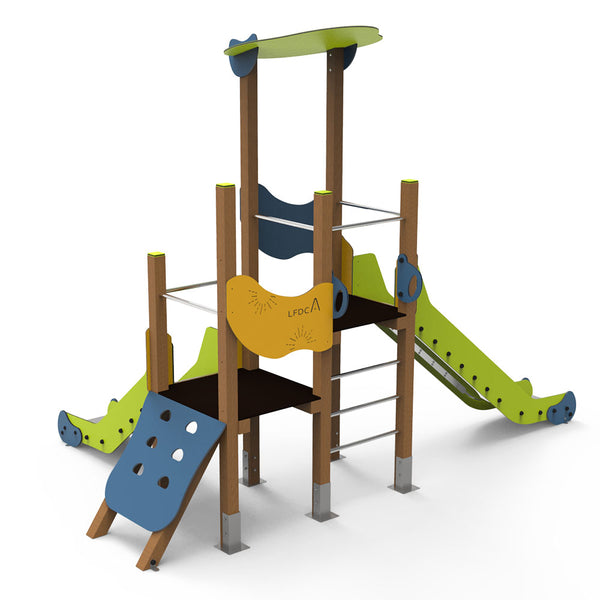 Lima 9 playground with 2 Slides for public use