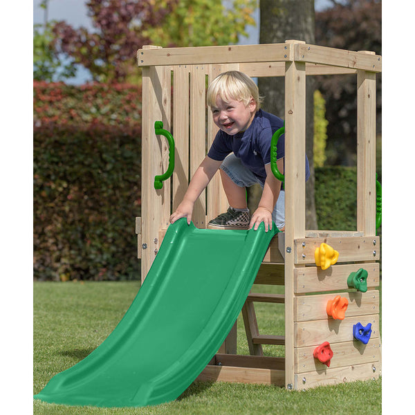 Parque Infantil Mari Small con tobogán pequeño y rocódromo