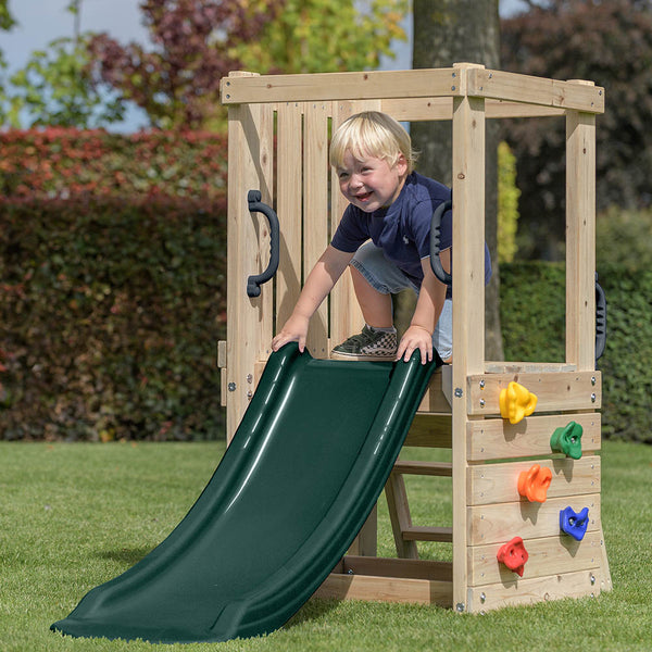 Parque Infantil Mari Small con tobogán pequeño y rocódromo