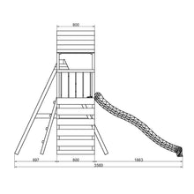 Carregar imatge al visor de la galeria, Parque Infantil de Madera Max-Play 2.2 con Tobogán
