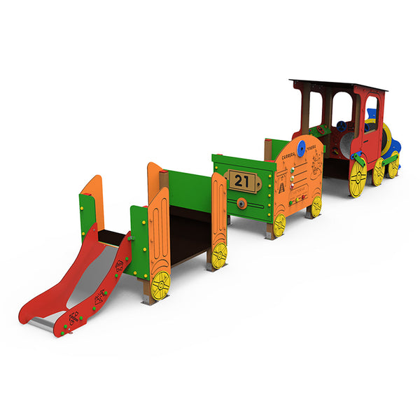 Mining Train Playground with Cars for public use