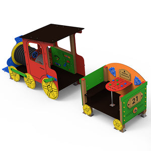 Mining Train Playground with Cars for public use