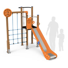 Load image into Gallery viewer, Sport 3 playground with climbing net for public use
