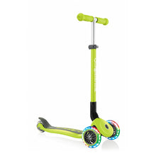 Load image into Gallery viewer, Primo Foldable Scooter with Lights three wheeled - Lime green
