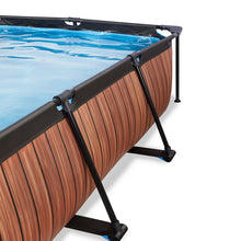 Load image into Gallery viewer, Exit Wood Pool 220x150x65 with Filter Pump - Brown
