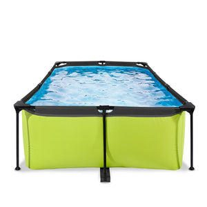 Exit Lime Pool 220x150x65 with Filter Pump - Green