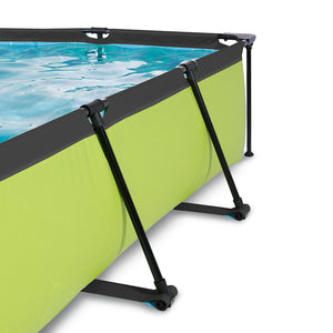 Exit Lime Pool 220x150x65 with Filter Pump - Green