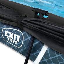 Load image into Gallery viewer, EXIT Stone pool 220x150x65 with filter pump and awning - gray
