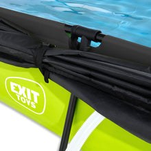 Load image into Gallery viewer, EXIT Lime pool 220x150x65 with filter pump and awning - green
