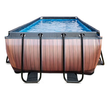 Load image into Gallery viewer, EXIT Wood Pool 540x250x122 with sand filter and ladder - brown
