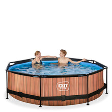 Load image into Gallery viewer, Exit Wood Pool 300x76 with Filter Pump - Brown
