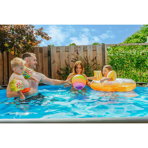 Exit Wood Pool 300x76 with Filter Pump - Brown