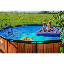 Load image into Gallery viewer, EXIT Black 427X122 pool with sand filter and ladder - black
