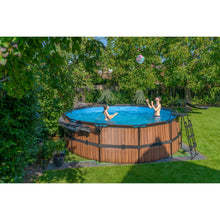 Load image into Gallery viewer, EXIT Wood pool 450x122 with sand filter and ladder - brown
