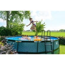 Load image into Gallery viewer, EXIT Wood pool 488x122 with sand filter and ladder - brown
