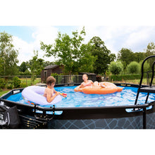 Load image into Gallery viewer, EXIT Wood 360x122 pool with sand filter and ladder - brown
