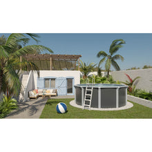 Cargar imagen en el visor de la galería, Piscina de acero elevada OSMOSE ANTRACITA 395x132 con bomba de filtración
