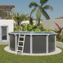 Cargar imagen en el visor de la galería, Piscina de acero elevada OSMOSE ANTRACITA 490x132 con bomba de filtración
