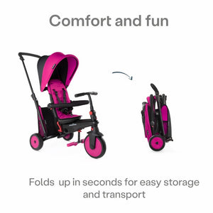 Tricicle Convertible SmarTrike STR 3 Plus - Rosa