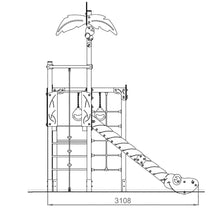 Carregar imatge al visor de la galeria, Parc Infantil amb elements d&#39;escalada Caribe 2 - Ús públic
