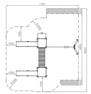 Multi Sport Tower Playground 6 - Public use