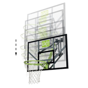 EXIT Galaxy Wall Mounted Basketball Backboard - Green/Black