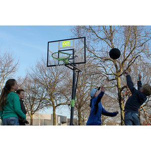 EXIT Galaxy Portable Basketball Backboard with Wheels - Green/Black