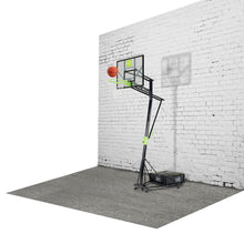 Load image into Gallery viewer, EXIT Galaxy Portable Basketball Backboard with Wheels - Green/Black
