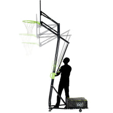 Load image into Gallery viewer, EXIT Galaxy Portable Basketball Backboard with Wheels - Green/Black
