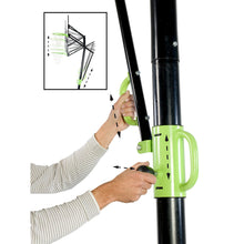 Load image into Gallery viewer, EXIT Galaxy Portable Basketball Backboard with Wheels - Green/Black
