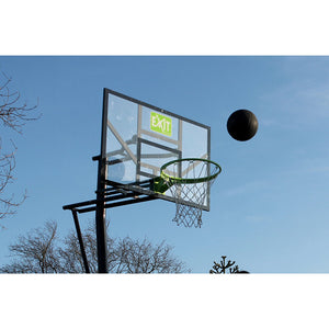 EXIT Galaxy Portable Basketball Backboard with Wheels - Green/Black