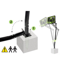 Load image into Gallery viewer, EXIT Galaxy Floor Mounted Basketball Backboard - Black Edition
