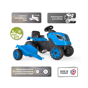 Tractor Farmer XL + Remolc - Blau