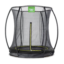 Load image into Gallery viewer, Exit Silhouette floor trampoline ø183cm with safety net - Black
