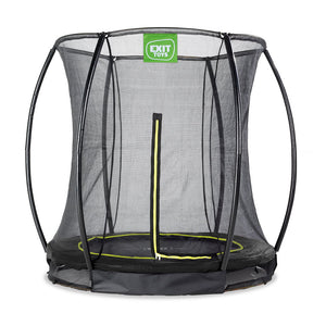 Exit Silhouette floor trampoline ø183cm with safety net - Black