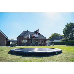 EXIT Silhouette in-ground sports trampoline ø366cm - Black