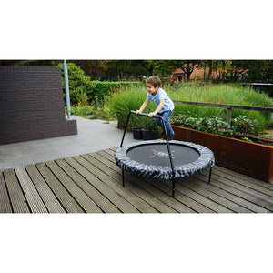 EXIT Tiggy junior trampoline with bar ø140cm - Black/Grey