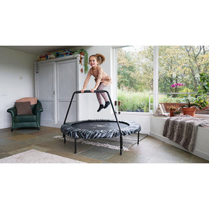 EXIT Tiggy junior trampoline with bar ø140cm - Black/Grey