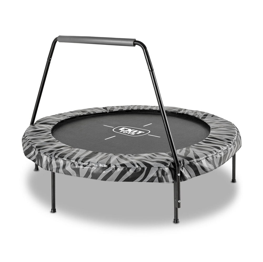 EXIT Tiggy junior trampoline with bar ø140cm - Black/Grey