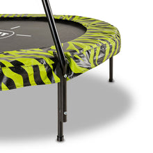 Load image into Gallery viewer, EXIT Tiggy junior trampoline with bar ø140cm - Black/Green
