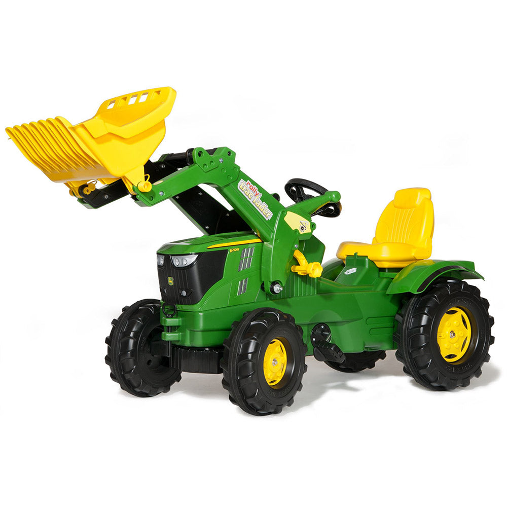 Tractor de pedales John Deere 6210R con pala cargadora