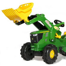 Carregar imatge al visor de la galeria, Tractor de pedals John Deere 6210R amb pala carregadora
